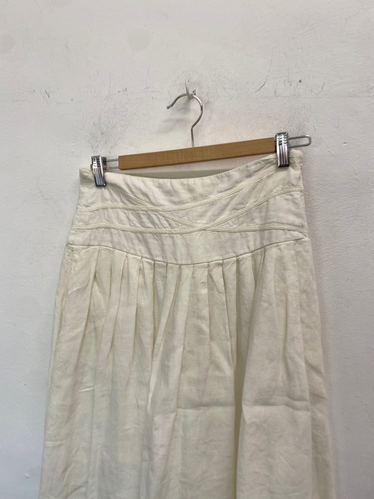 Gorgeous Emporio armani Skirt UK12 Cream midi LB006