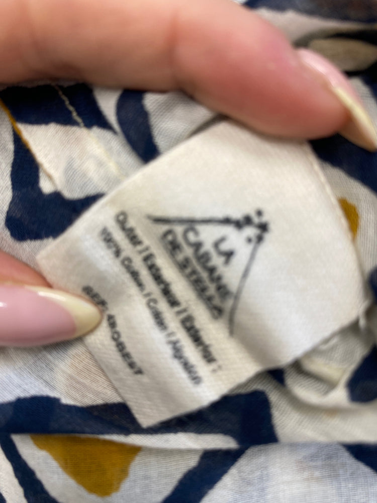 Gorgeous La cabane de Stella Dress shirt UK S Beige navy LB006