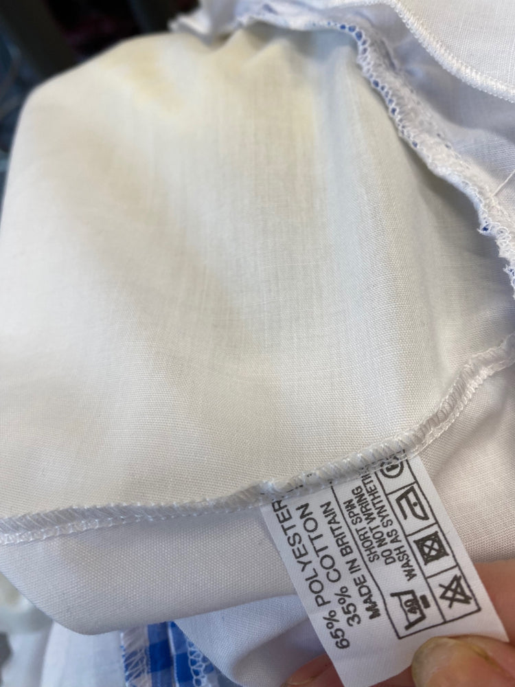 Gorgeous Jones & Jones Strapless party Dress Uk8 Yellow & Blue Gingham SL002