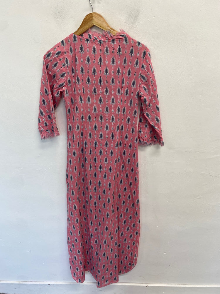 Gorgeous At last Maxi Dress UK8 Pink pattern LB006