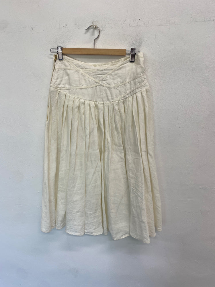 Gorgeous Emporio armani Skirt UK12 Cream midi LB006
