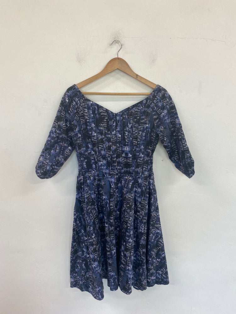 Gorgeous Bombshell by Katya Wildman Midi Dress UK14 Navy NR002