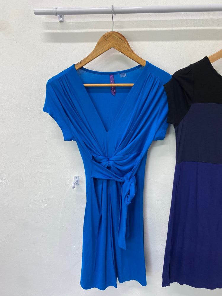 Gorgeous duo Seraphine Maternity Dresses UK8 Blue SL002 #6