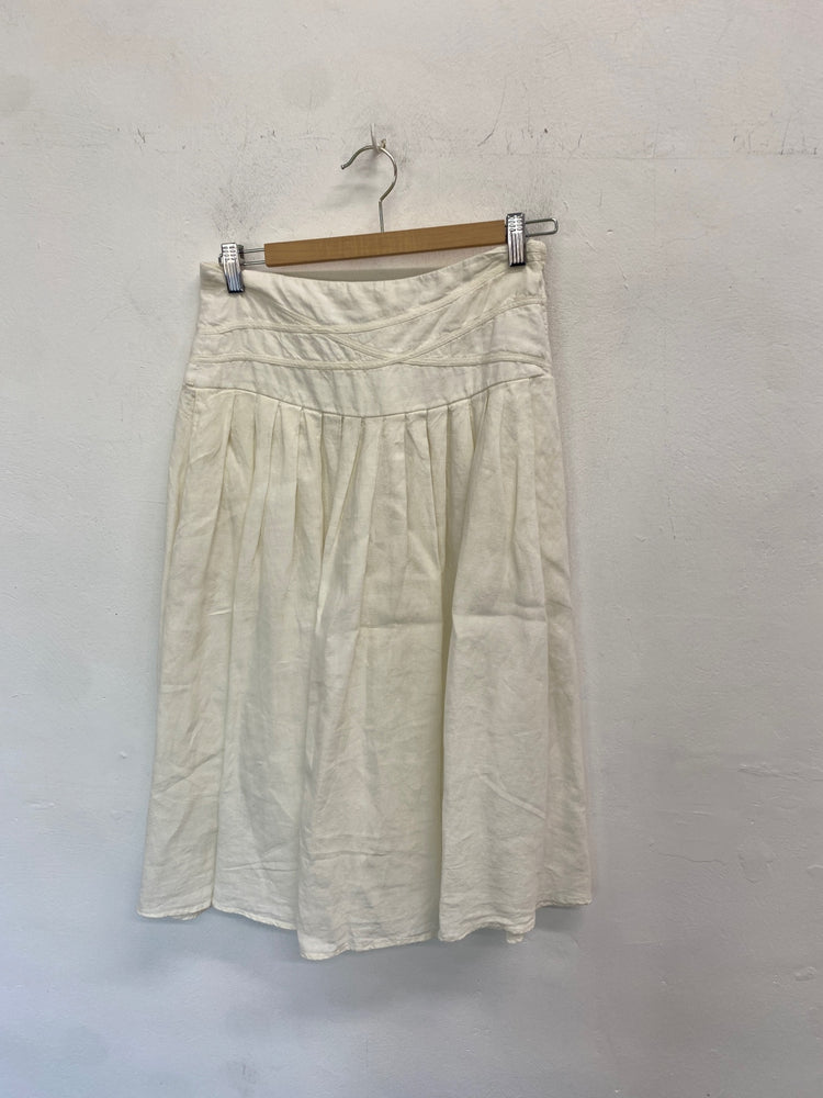 Gorgeous Emporio armani Skirt UK12 Cream midi LB006