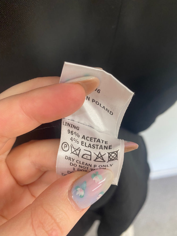 Gorgeous HOBBS Midi Dress UK14 Black NR002