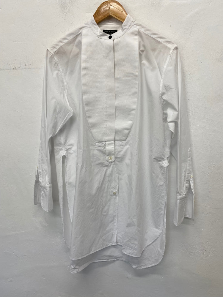 Gorgeous Rag and Bone dress shirt Dress XXS White Tunic top LB006