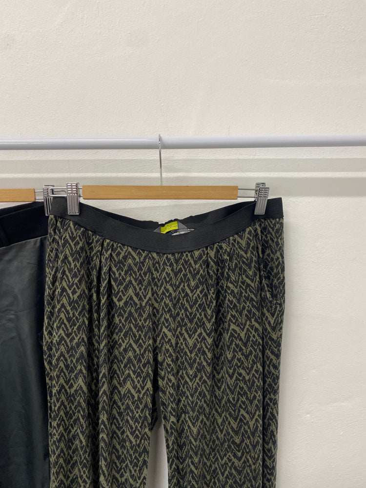 Gorgeous duo Blooming Marvellous Seraphine Maternity trousers UK8 Black and olive SL002 #11