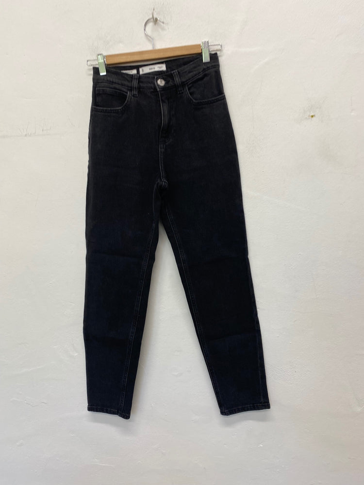 Gorgeous Mango newMum Jeans UK4 Black LB006