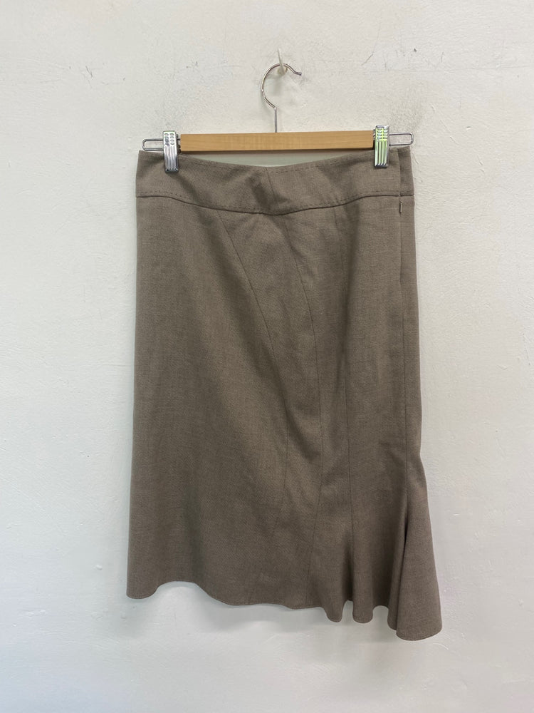 Gorgeous Next Formal pencil work Skirt Uk8 Beige Brown SL002