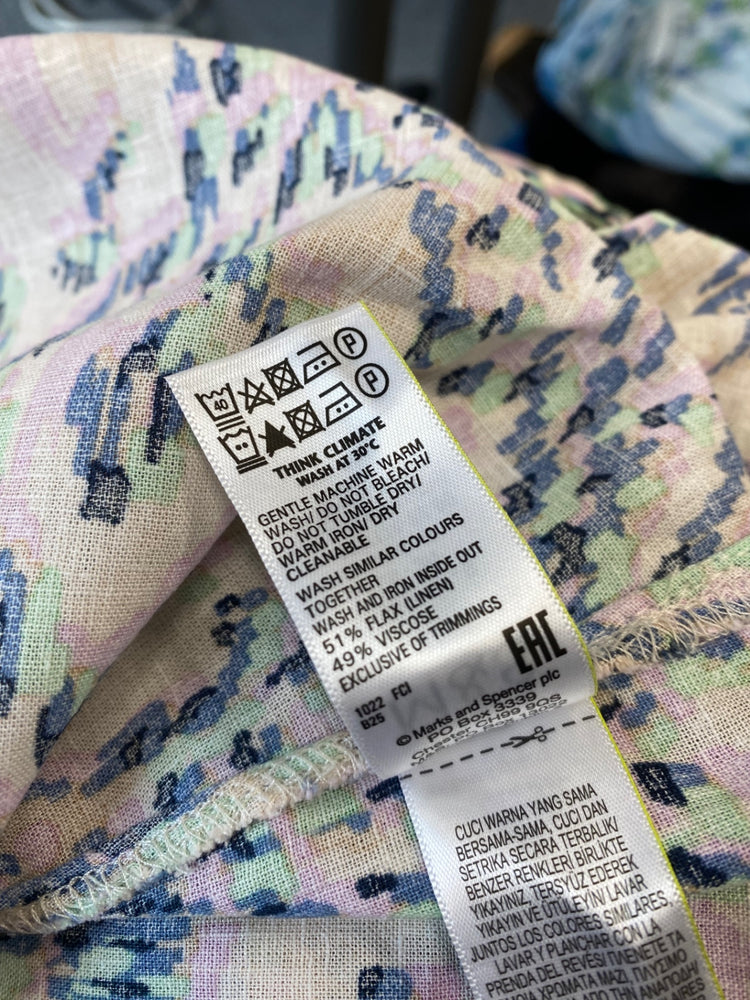 Gorgeous M&S Midiaxi Dress Uk8 Rose beige Cottagecore LB006