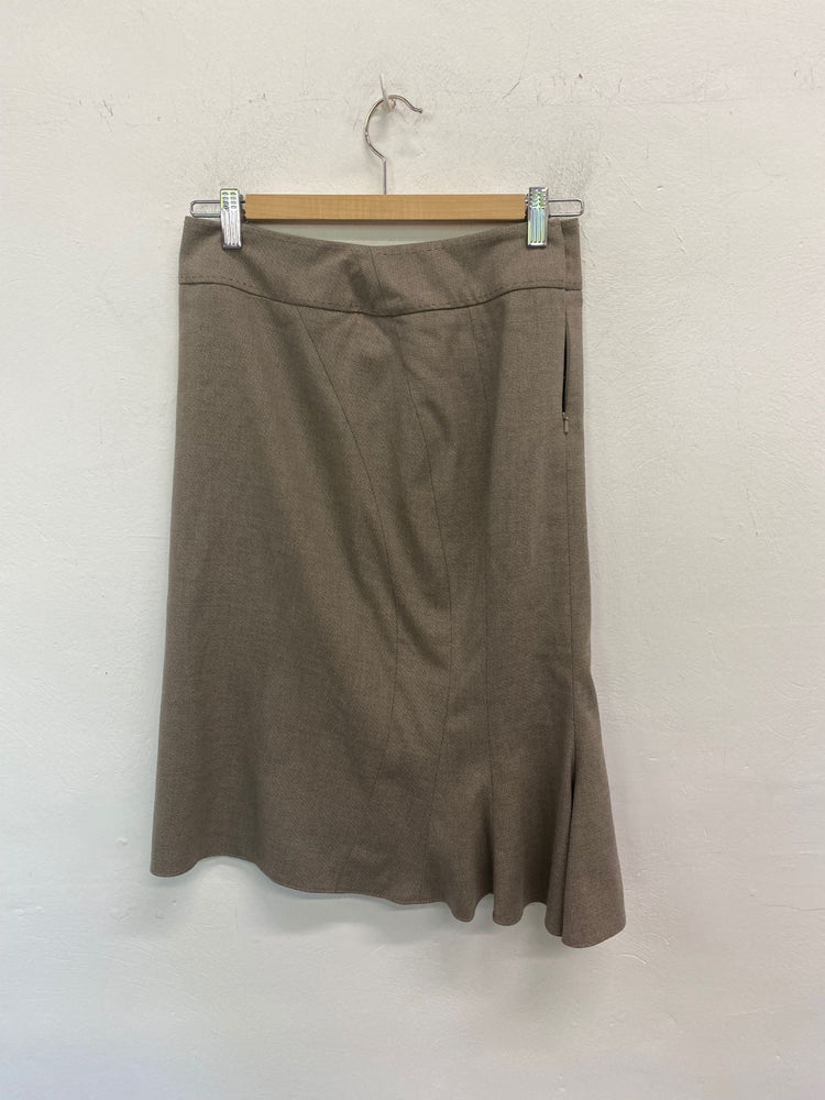Gorgeous Next Formal pencil work Skirt Uk8 Beige Brown SL002