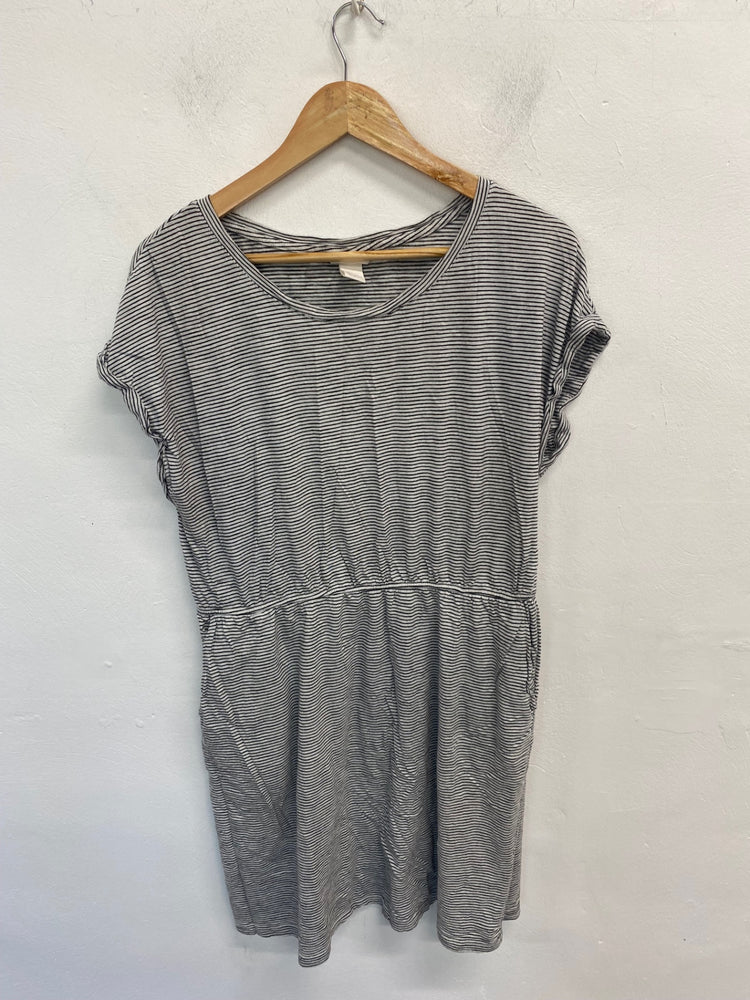 Gorgeous H&M Mini Dress UK L Black & White Stripe GS001