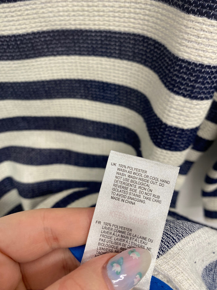 Gorgeous White Stuff Tunic Dress UK16 Cream & Navy Stripe BM001