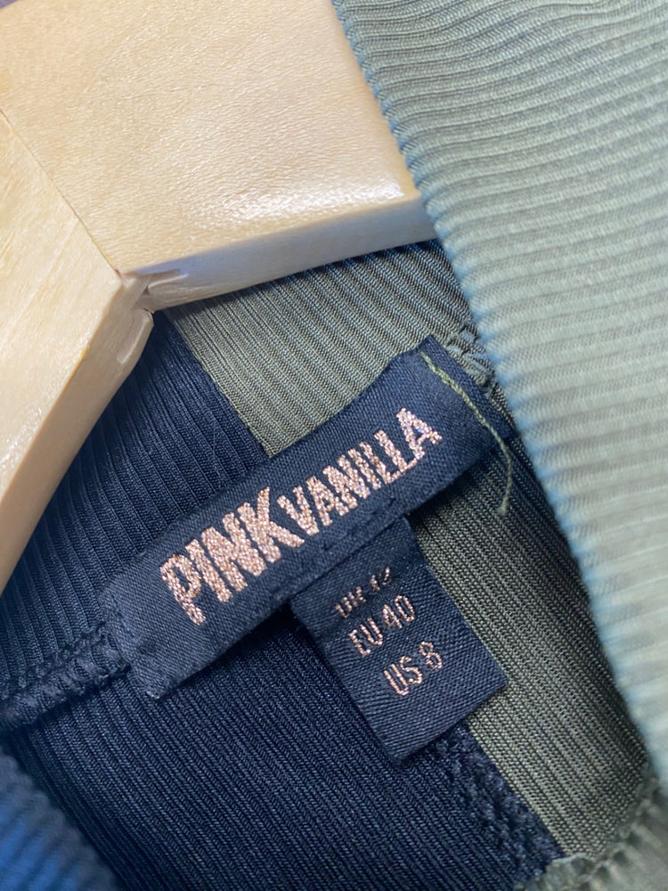 Gorgeous duo of Zara Bodysuit UK L black & olive green #6 GS001