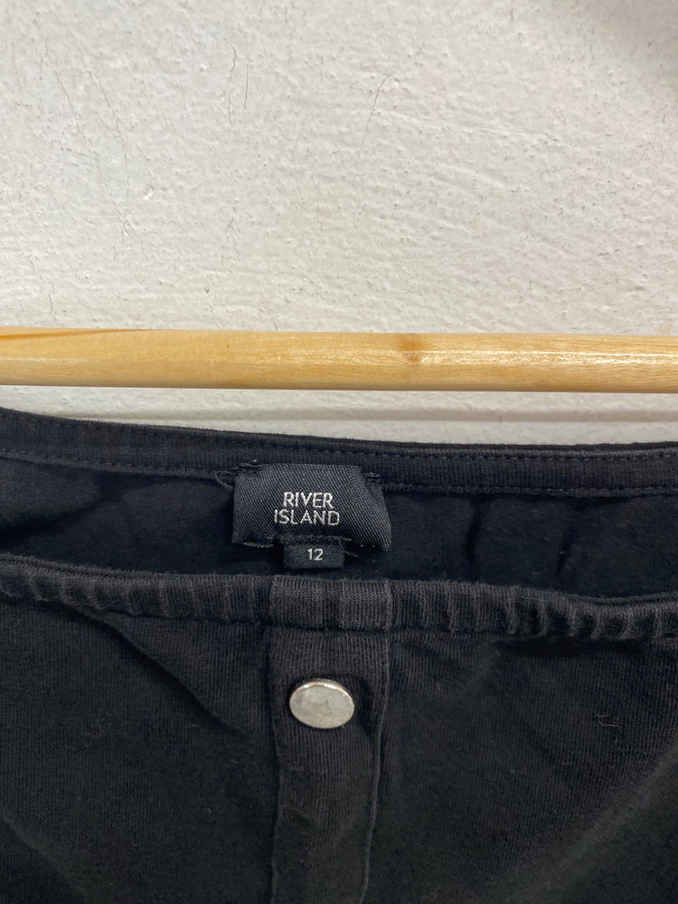Gorgeous River Island Mini Dress UK12 Black GS001