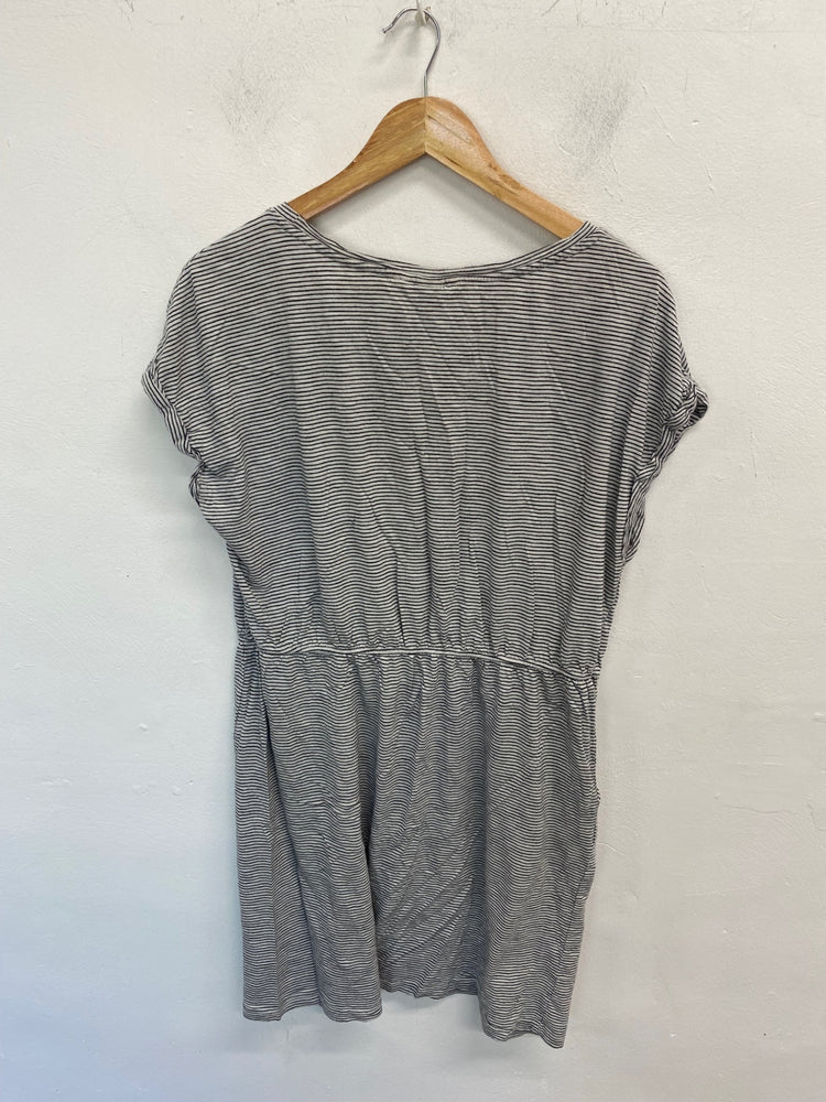 Gorgeous H&M Mini Dress UK L Black & White Stripe GS001