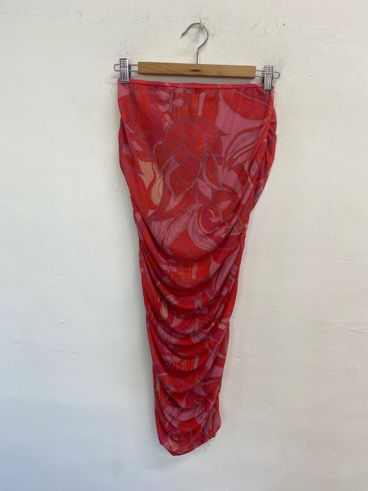 Boho Pretty Little Thing Beach Cover UK12 Red & Pink GS001