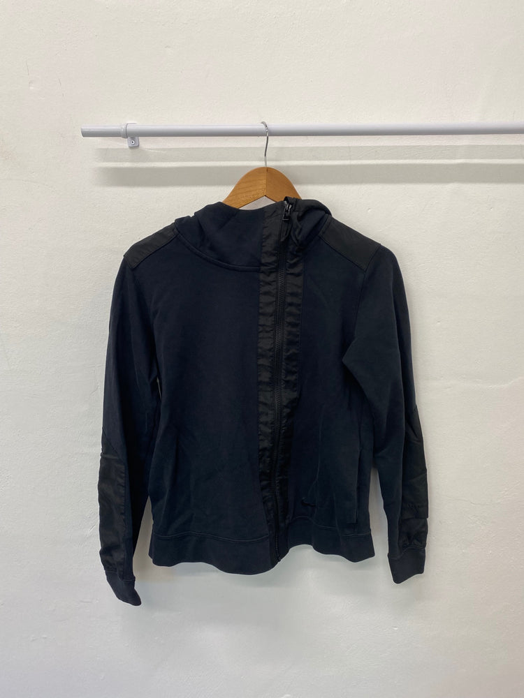 Gorgeous Nike Hoodie uk M Black running Jacket GS001