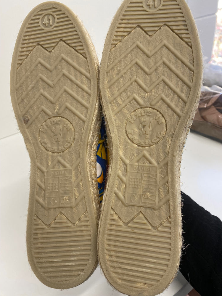 Gorgeous Payote Espadrilles Uk8 Yellow Toucan Parrots BM001