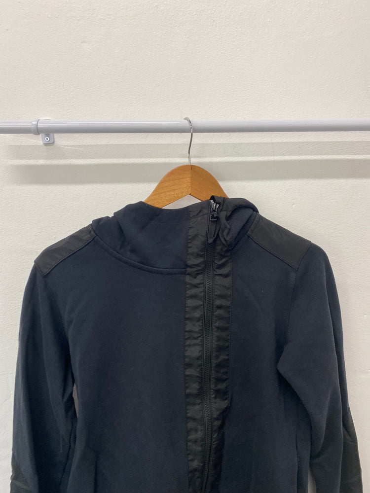 Gorgeous Nike Hoodie uk M Black running Jacket GS001