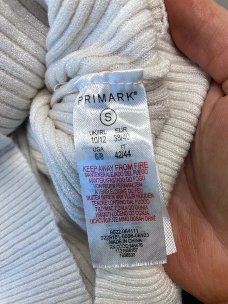 Gorgeous Primark Turtleneck Sweater UK12 Beige& Brown Ribbed stretch tops GS001