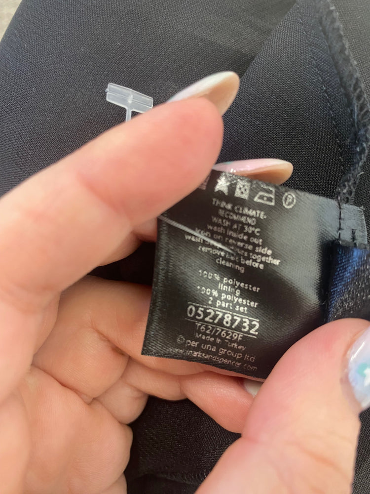 Boho Chic Per Una Maxi Skirt UK14 Black & Grey GS001