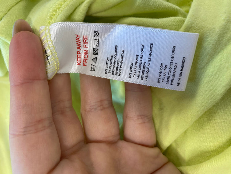 Gorgeous Urban Outfitters Wrap Top UK M Lemon Yellow GS001