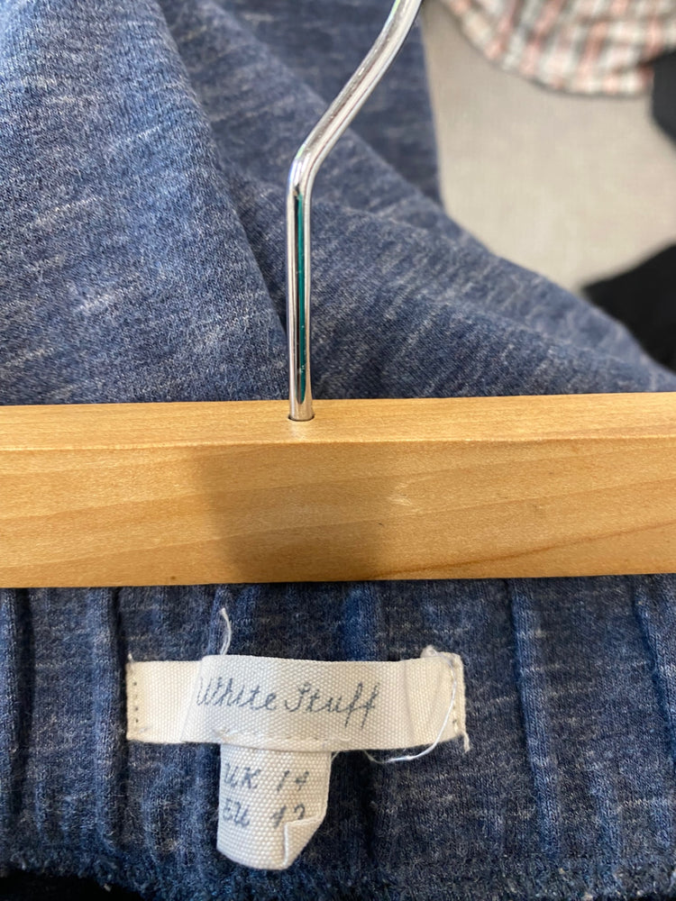 Gorgeous White Stuff Jogger pants Uk14 Navy Blue Marl BM001