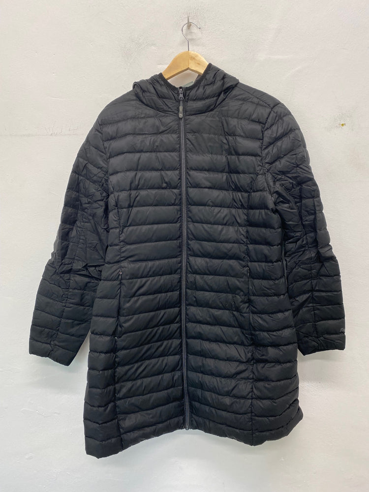Gorgeous Peter storm Puffer Coat Uk16 Black Down filled midi coat BM001