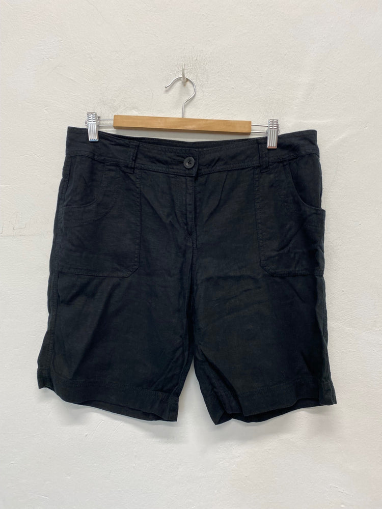 Gorgeous Marks & Spencers Loose fit Shorts Uk14 Black Summer essentials BM001