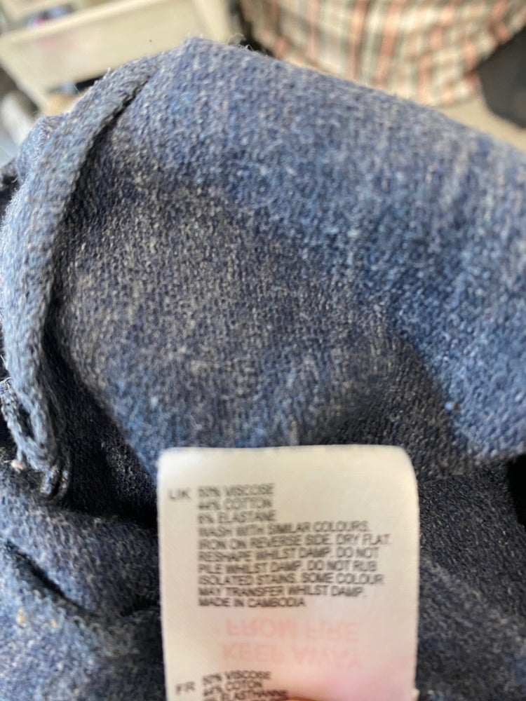 Gorgeous White Stuff Jogger pants Uk14 Navy Blue Marl BM001