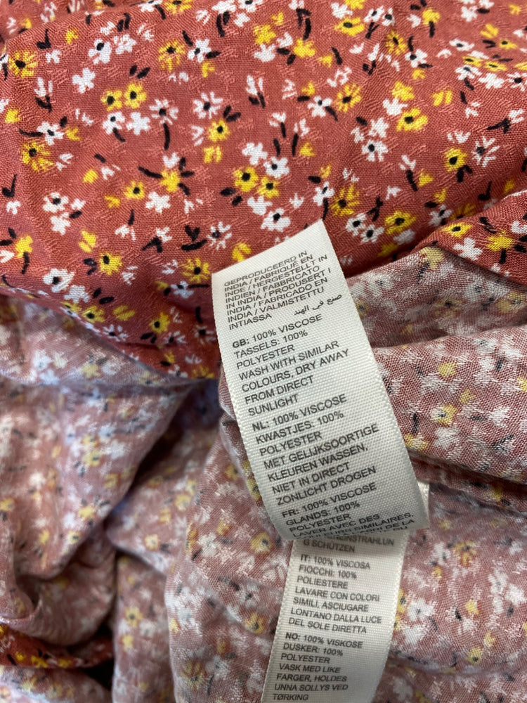 Gorgeous FatFace Skirt UK6 Soft burnt red ditsy tiered skirt EK001