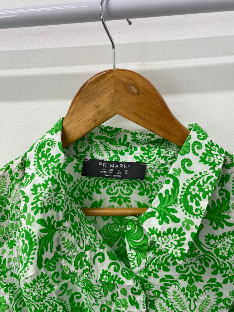 Gorgeous Primark Dress UK10 Green & white Paisley Bloggers EK001