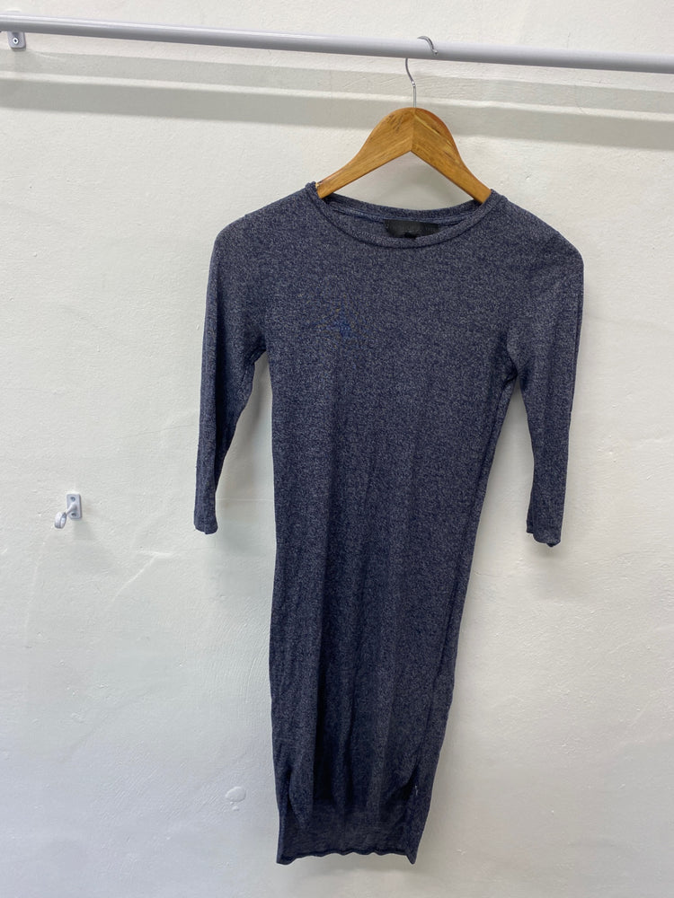 Gorgeous Topshop petite Dress UK8 Dark Gray EK001