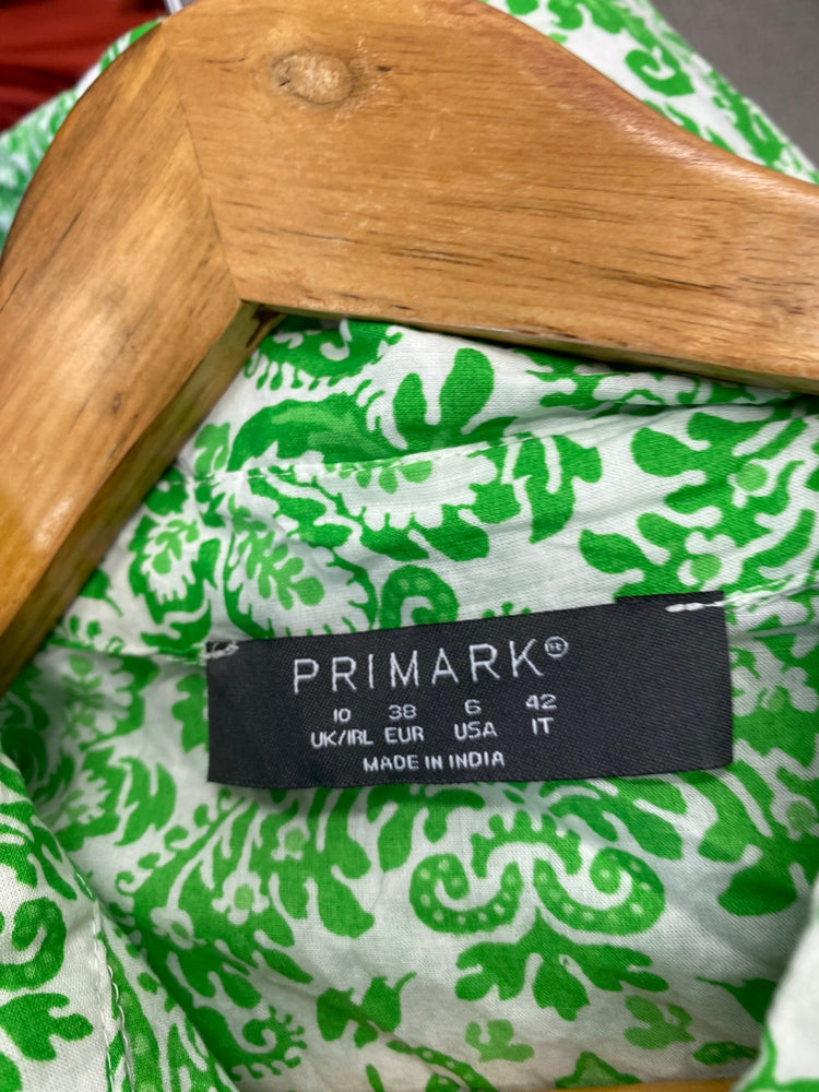 Gorgeous Primark Dress UK10 Green & white Paisley Bloggers EK001