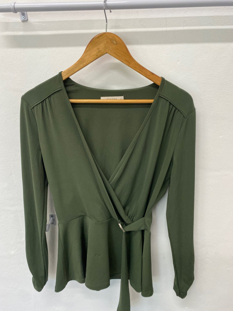 Gorgeous Oasis Blouse UK S Olive green UK S EW001