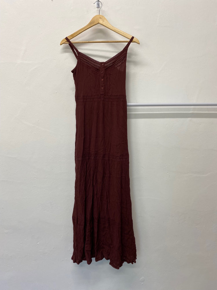 Gorgeous TU Maxi Dress Uk8 Chocolate brown boho maxi EK001
