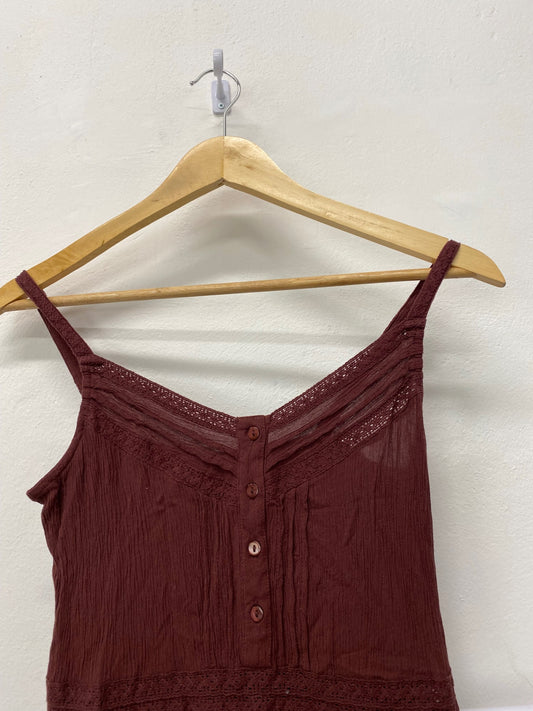 Gorgeous TU Maxi Dress Uk8 Chocolate brown boho maxi EK001