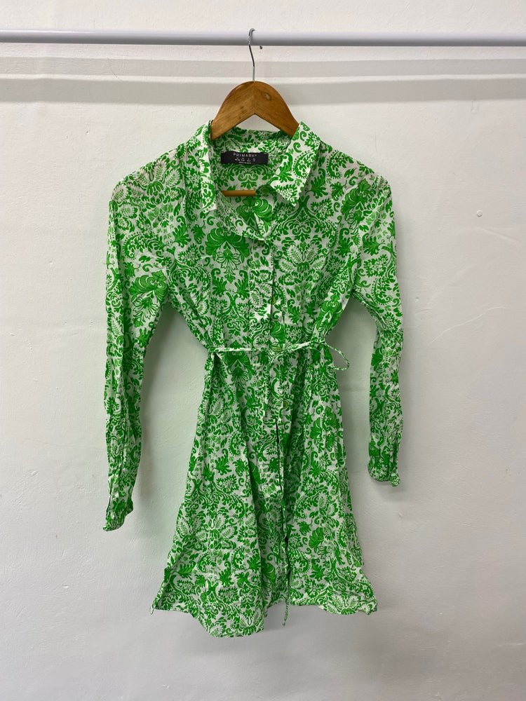 Gorgeous Primark Dress UK10 Green & white Paisley Bloggers EK001