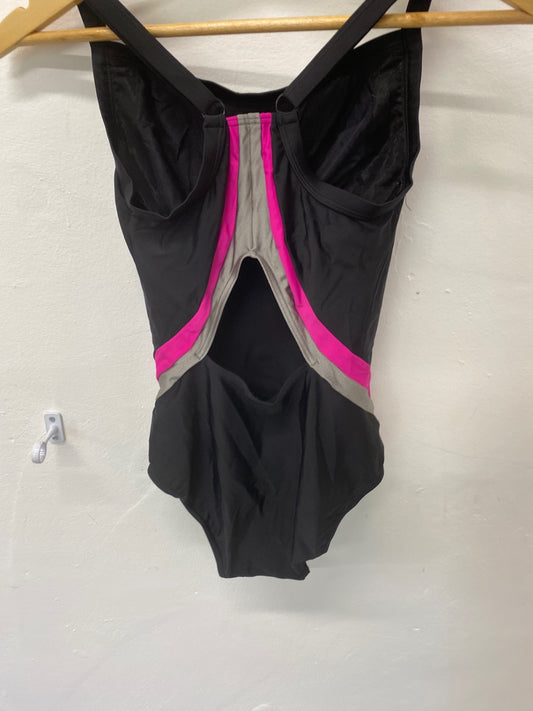 Gorgeous Zoggs Swimsuit Uk30GG Black & Pink Built bra LF003