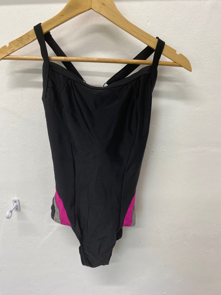 Gorgeous Zoggs Swimsuit Uk30GG Black & Pink Built bra LF003