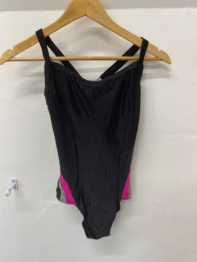 Gorgeous Zoggs Swimsuit Uk30GG Black & Pink Built bra LF003