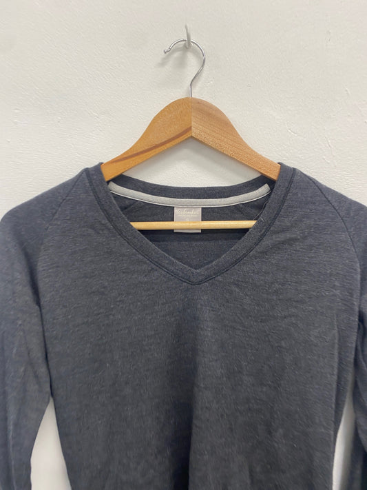 Fabulous Icebreaker Long Sleeve Top UK S Dark gray thermal skiing GM003