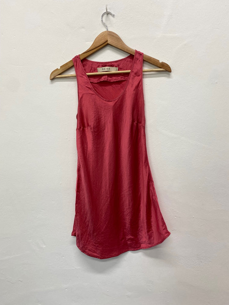 Gorgeous Reiss Tank Top Uk8 Rose pink textured GM003