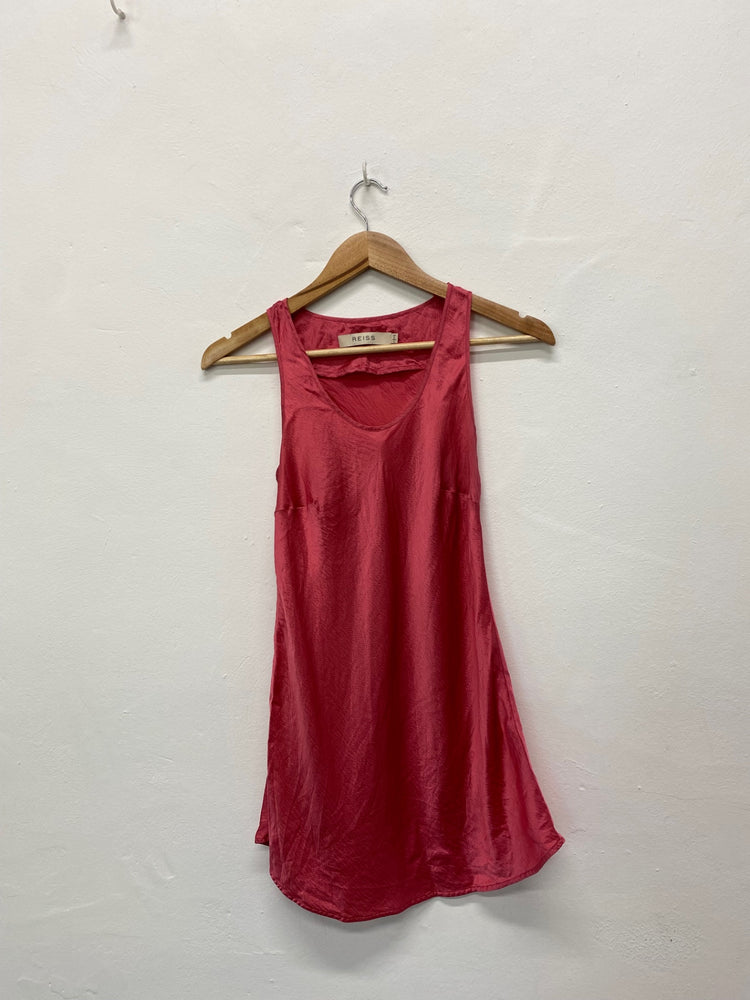 Gorgeous Reiss Tank Top Uk8 Rose pink textured GM003