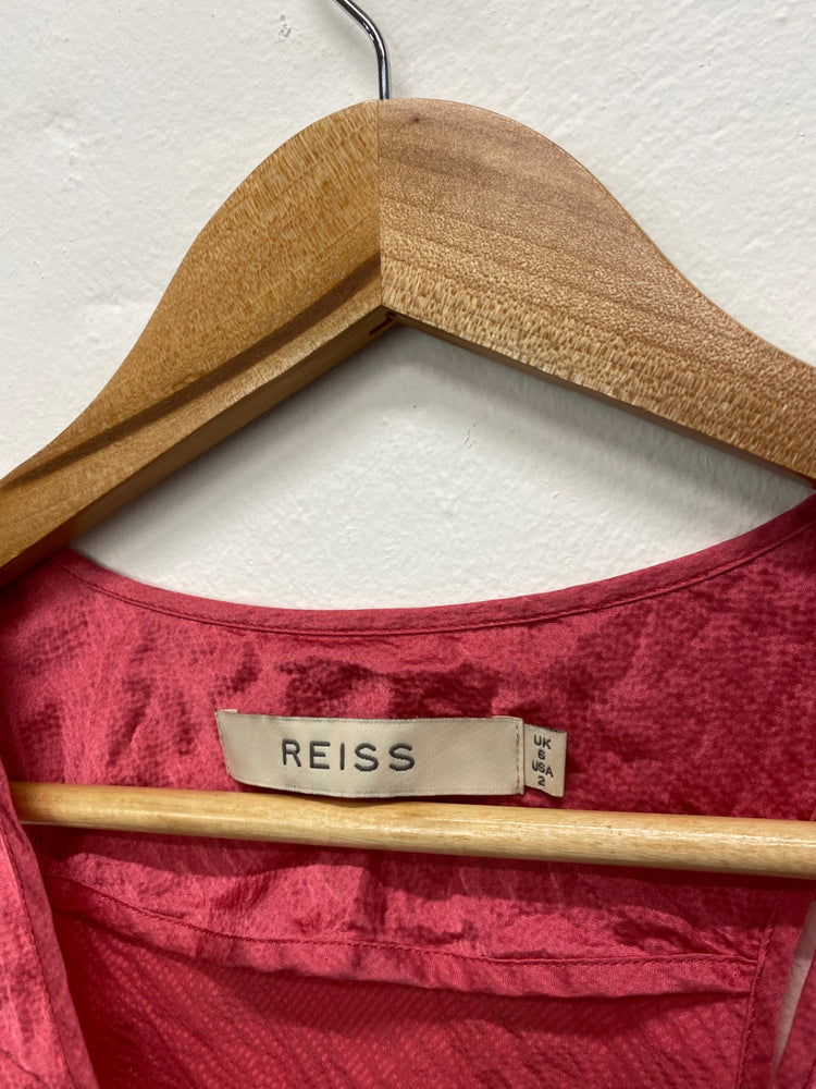 Gorgeous Reiss Tank Top Uk8 Rose pink textured GM003