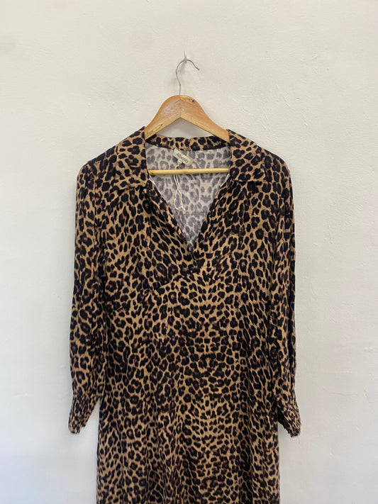 Fabulous Albaray Dress UK12 Leopard print midi LT002