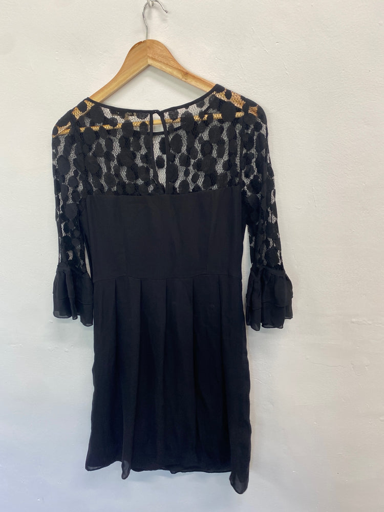 Gorgeous Somerset by Alice Temperley Dress UK10 Black lace LT002