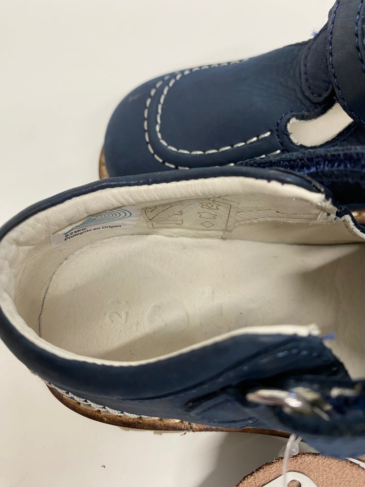 Gorgeous OTS Kids' Shoes Uk 21 Navy blue T Bar boys shoes LT002