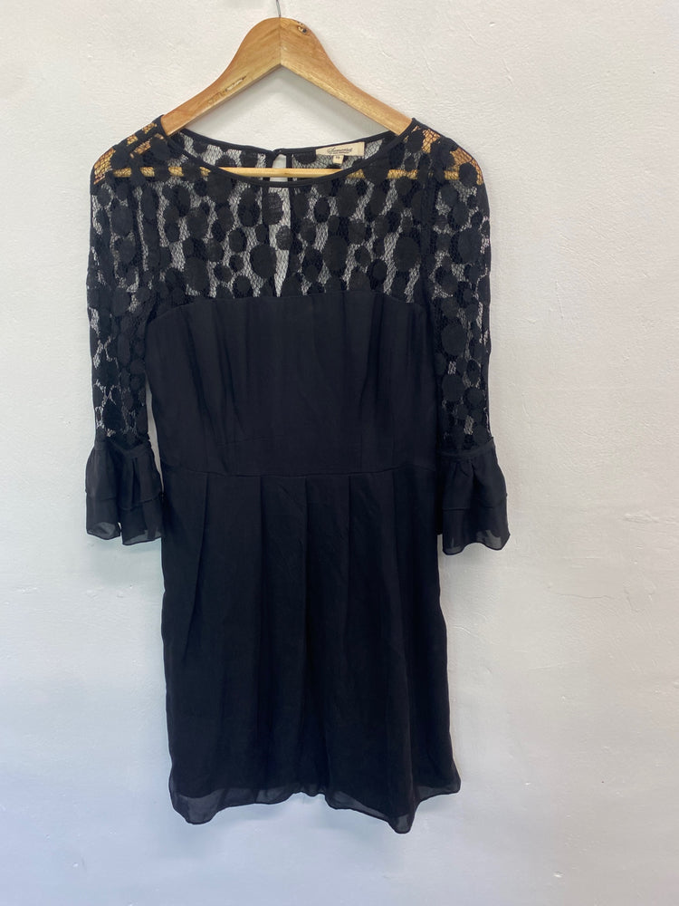 Gorgeous Somerset by Alice Temperley Dress UK10 Black lace LT002